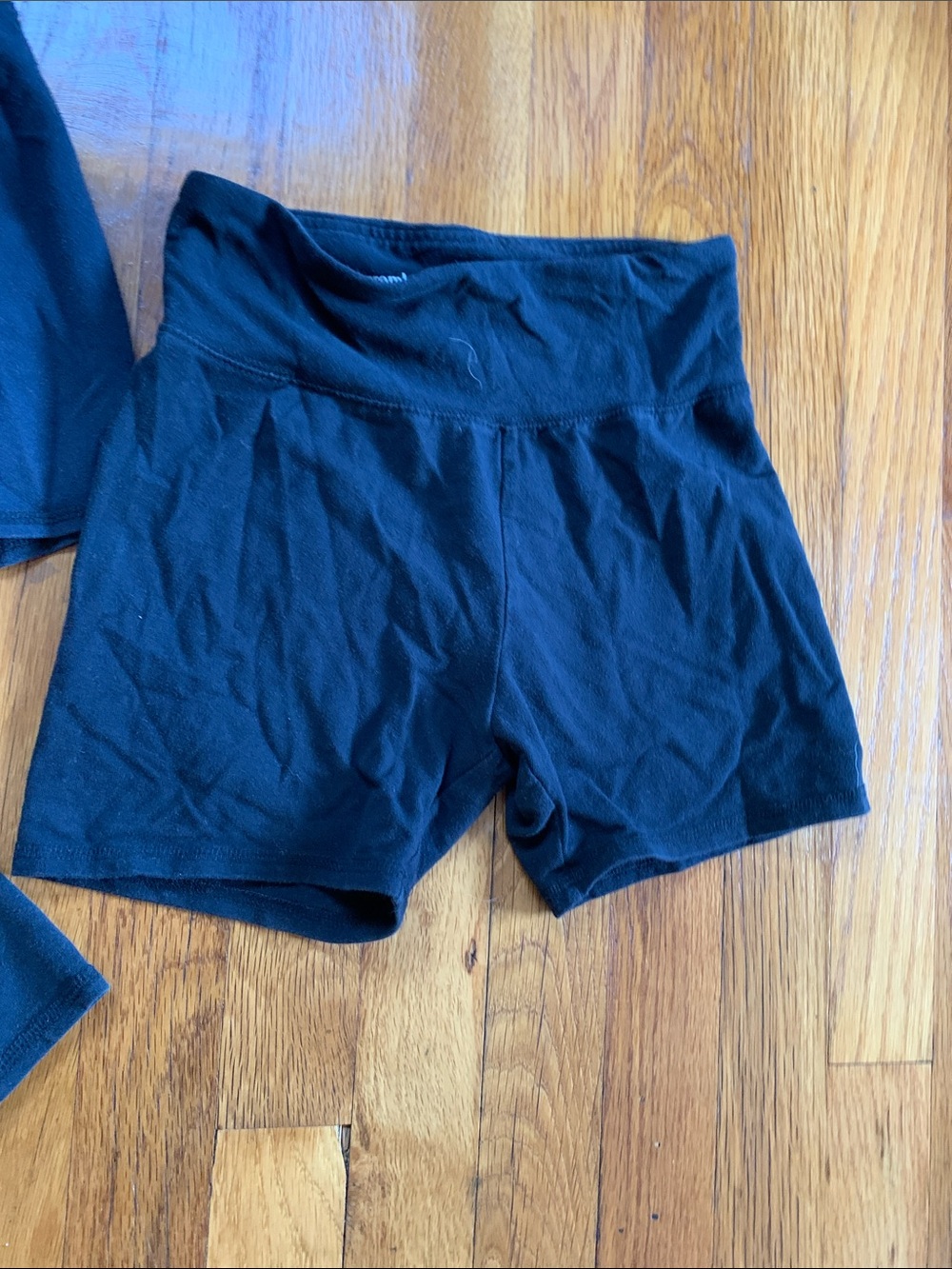 Abercrombie & Fitch Black High-Rise Bike Shorts with Logo Bundle of 3 - Picture 5 of 5